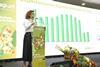 Eva Pérez, durante la Asamblea General de Proexport 2024