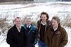 (l-r) Phil Hough of Associated Growers, Keith Gilson of Houlton Contractors, Simon Dixon of ispace and Mike Nellist of Nellist & Co on the site of the new Fruit Market to be known as Priory Market