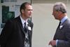 HRH Prince Charles, right, and Mike Molyneux, vegetable seeds sales specialist and trials officer, from Syngenta Seed
