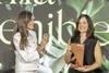 Queen Leticia of Spain, left, with Elisabet Fitó