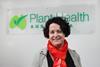 Sarah Corcoran with PHA sign Credit Plant Health Australia