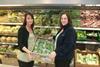Produce manager Wendy Lister at the Asda store in Bradford, left, with Lisa Bowker, EVS materials manager