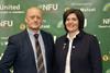 NFU Cymru deputy president Paul Williams and president Abi Reader