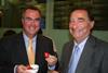 Paul Keetch, MP for Hereford, and Laurence Olins, chairman, British Summer Fruits