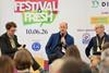 Guy and John Shropshire (middle and right) were interviewed by FPJ's Michael Barker at Festival of Fresh
