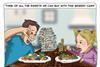 cartoon on kids eating veg for money