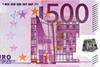 500 euro note detail
