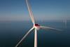 A turbine at Race Bank offshore wind farm
