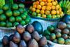 Local Indian avocados sold at market stall