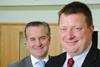 Mark Newton (left) and Neil Sanderson