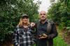 Delroy Orchards Farm Manager Suzie Delroy and chef Mark Best