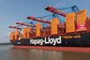 Hapag Lloyd vessel Hamburg container terminal 2023 MUST CREDIT Thorsten Schier Adobe Stock