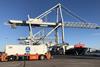 Port of Rotterdam container crane MUST CREDIT Leon Willems