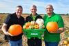 LFP's Tim Carr, left, and Steve Bates, right, with Stephen Bromby from Asda Boston, centre