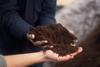 The recycled coir once plastic and plant material has been removed by Overland