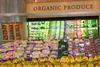 Organic aisle at retail US