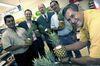 Pictured (from left to right) Juan Luis Rojas, grower, Duncan White,Jim Atkinson, Jose Luis Bolanos, commercial manager and Roberto Ugalde, grower