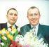 Chris Huggett (left) and Scott Lewis, directors of Evolution Flowers, with a selection of their range