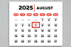 7 August 2025 calendar Adobe Stock