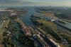 Panama Canal aerial image Adobe Stock