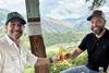 Equilibria Agro's Juan Pablo Duque, left with Dirk Cederhout of Nature's Pride