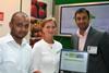 Rakesh Sidhpara and Opkar Bhatti of tic with Louise Pickford of HEFF