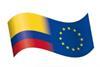 Colombia EU flags