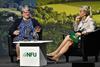 Defra secretary Thérèse Coffey (left) dismissed UK produce supply issues at the NFU conference