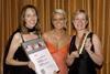 A recipe for success - (from left) Nicole Ennis, Wendy Akers and Jo Guest with the IPR award