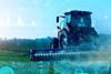 Traktor auf dem Feld