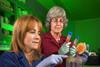 Elizabeth Baldwin (r) and Holly Sisson test guava