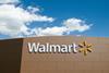 Walmart logo on wall