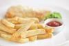 Simple Fish and Chips Close Up