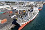 Kowhai at Tauranga March 2025 carrying Zespri kiwifruit to Shanghai MUST CREDIT Jamie Troughton Dscribe Media