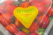 Driscolls strawberries heart clamshell punnet