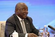 South African president Cyril Ramaphosa