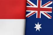 Indonesia and Australian flags
