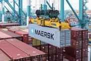 Maersk container being moved MUST CREDIT Mariusz - Adobe Stock