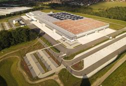 So sieht das neue Logistikzentrum aus.