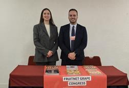 Elisa Ponzalli and Giorgio Mancino Fruitnet at Table Grape Conference 2025