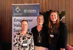 Whitney Conder, WiH Comms Group member (centre)