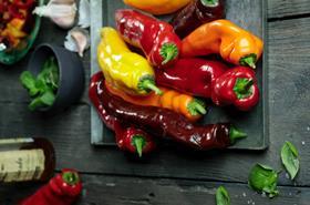 Sweet Palermo peppers mixed colours