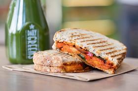 Veggie Pret - Halloumi, Red Pepper & Basil Toastie