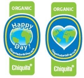 Chiquita Earth Day sticker small