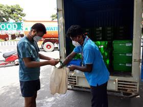 Flipkart Wishmaster delivering Grocery