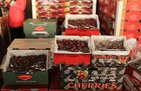 CN NZ cherries at Huizhan market Shanghai