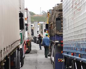 Truckers strike