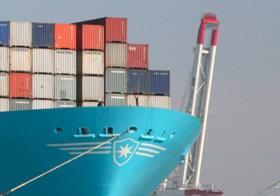 Maersk - ship's bow