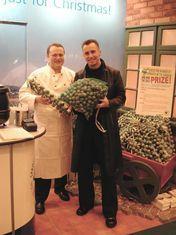 BSGA chef Felice Tocchini attracted a crowd to the stand at the Good Food Show with recipe ideas, including celebrity chef Gary Rhodes