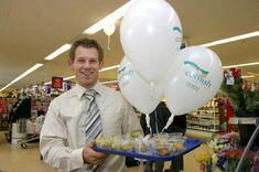 Daniel Metheringham at the Tesco store at Helston during a promotion earlier this year for Cornish new potatoes. Daniel works for Branston as part of the Tesco retail support team